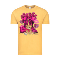 Vintage Mustard Army boots Valentine's Day Vintage Tee - HowdyJamesFarm