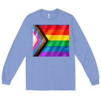 Colony Blue Pride flag Long Sleeve Tee - CowGirlArtShop