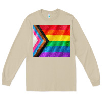 Mushroom Pride flag Long Sleeve Tee - CowGirlArtShop