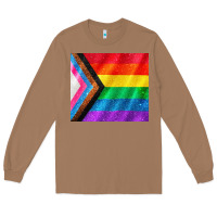 Toasted Coconut Pride flag Long Sleeve Tee - CowGirlArtShop