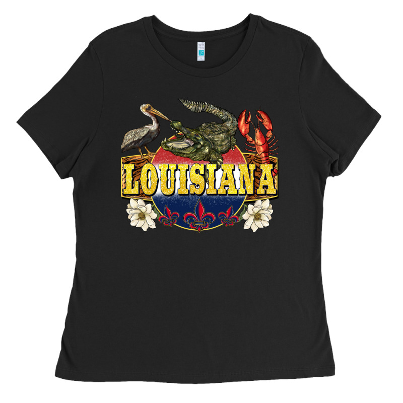 Louisiana State Ladies Tee by BarkalooDesign | Teevron
