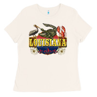 Bone louisiana state Ladies Tee - BarkalooDesign