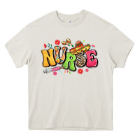 Cream mexican spanish nurse Heavy Core Tee - LillyAllenDesigns