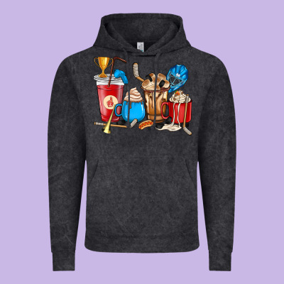 Hockey Coffee Cup Vintage Hoodie Designed By Howdyjamesfarm