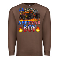Chestnut all american boy monster truck Premium Sweatshirt - Artiststas