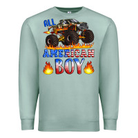 Seafoam all american boy monster truck Premium Sweatshirt - Artiststas
