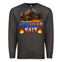 Smoke all american boy monster truck Premium Sweatshirt - Artiststas