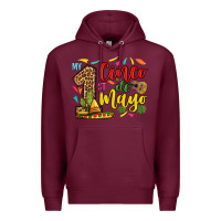 Burgundy My first cinco de mayo Premium Hoodie - RanaPortraitStore