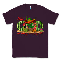 Plum With God All Things Are Possible Mexico Classic Tee - texasbilliewilder