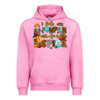 Fuchsia Pink little pumpkin with a lot of spice Urban Hoodie - AdoDesignShop