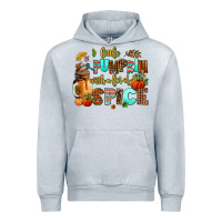 Heather Grey little pumpkin with a lot of spice Urban Hoodie - AdoDesignShop