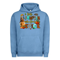 Pigment Pebble Blue little pumpkin with a lot of spice Urban Hoodie - AdoDesignShop