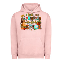 Pigment Salmon little pumpkin with a lot of spice Urban Hoodie - AdoDesignShop