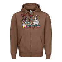 Chestnut Bunny mama Zipper Hoodie - CowhideDigitalArt