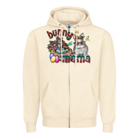 Sandshell Bunny mama Zipper Hoodie - CowhideDigitalArt