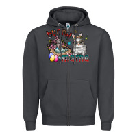 Smoke Bunny mama Zipper Hoodie - CowhideDigitalArt