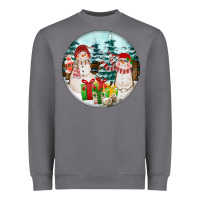 Storm Christmas snowman Heavyweight Sweatshirt - FaDigitalArtStudio