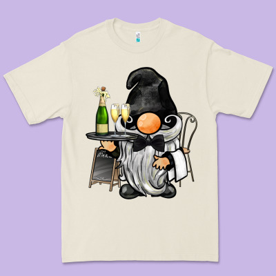Waiter Gnome Premium Tee Designed By Barkaloodesign