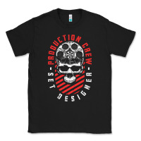 Black Production Crew Set Designer Movie Film Halloween Skull Classic Tee - minhPixels