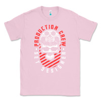 Bubblegum Pink Production Crew Set Designer Movie Film Halloween Skull Classic Tee - minhPixels