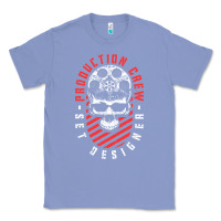 Colony Blue Production Crew Set Designer Movie Film Halloween Skull Classic Tee - minhPixels
