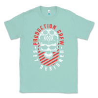Seafoam Production Crew Set Designer Movie Film Halloween Skull Classic Tee - minhPixels