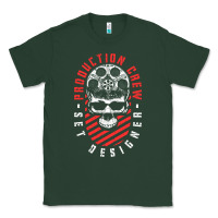Sports Green Production Crew Set Designer Movie Film Halloween Skull Classic Tee - minhPixels