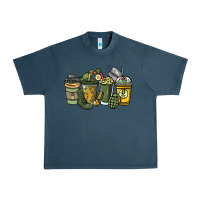 Midnight Navy Army coffee cups 4th of july Urban Heavy Tee - HowdyJamesFarm