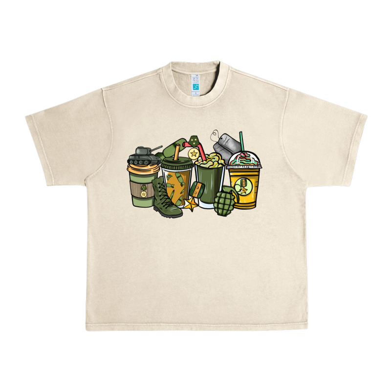 Army Coffee Cups 4th Of July Urban Heavy Tee by HowdyJamesFarm | Teevron