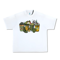 White Army coffee cups 4th of july Urban Heavy Tee - HowdyJamesFarm