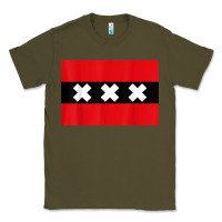 Army Green amsterdam flag souvenir heritage travel gift t shirt Classic Tee - minhPixels