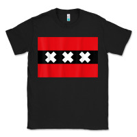 Black amsterdam flag souvenir heritage travel gift t shirt Classic Tee - minhPixels