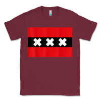 Burgundy amsterdam flag souvenir heritage travel gift t shirt Classic Tee - minhPixels