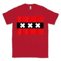Red amsterdam flag souvenir heritage travel gift t shirt Classic Tee - minhPixels