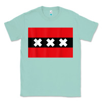 Seafoam amsterdam flag souvenir heritage travel gift t shirt Classic Tee - minhPixels