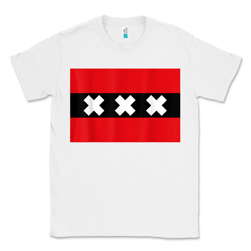 Amsterdam Flag Souvenir Heritage Travel Gift T Shirt Classic Tee by minhPixels | Teevron