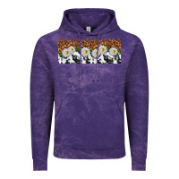 Cloud Purple cowhide leopard daisies Vintage Hoodie - TumblerDesignByShophia