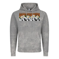 Cloud Rock cowhide leopard daisies Vintage Hoodie - TumblerDesignByShophia
