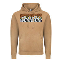 Vintage Camel cowhide leopard daisies Vintage Hoodie - TumblerDesignByShophia