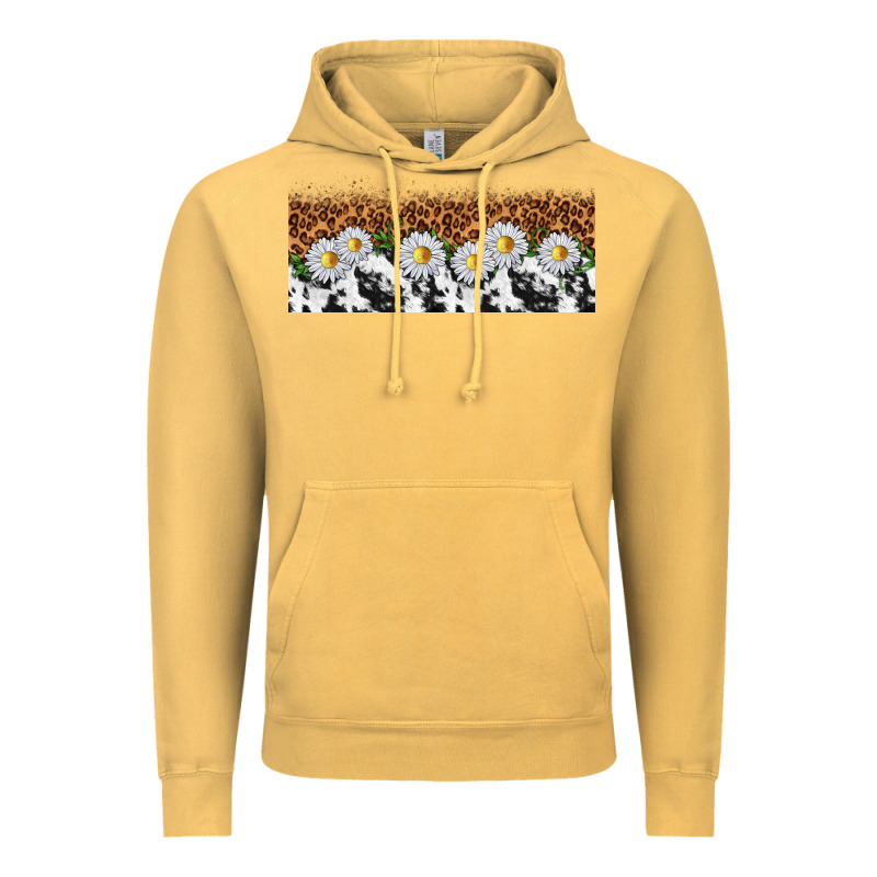 Cowhide Leopard Daisies Vintage Hoodie by TumblerDesignByShophia | Teevron