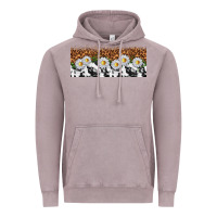 Vintage Zinc cowhide leopard daisies Vintage Hoodie - TumblerDesignByShophia