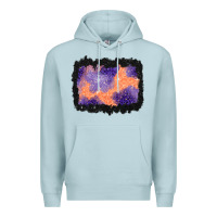 Blue Mist halloween spider web background Premium Hoodie - BundleAndBundleShop