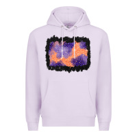 Lilac halloween spider web background Premium Hoodie - BundleAndBundleShop
