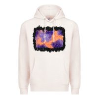 Pale Pink halloween spider web background Premium Hoodie - BundleAndBundleShop