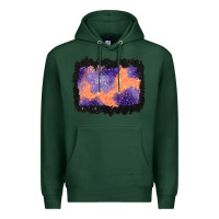 Sports Green halloween spider web background Premium Hoodie - BundleAndBundleShop