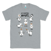 Heather Grey Frozen 2 Olaf My Signature Moves Classic Tee - minhPixels