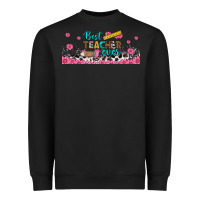 Black best teacher ever libbey glass Heavyweight Sweatshirt - BundleAndBundleShop