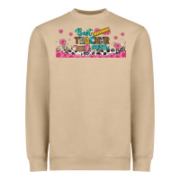 Best Teacher Ever Libbey Glass Heavyweight Sweatshirt | Teevron