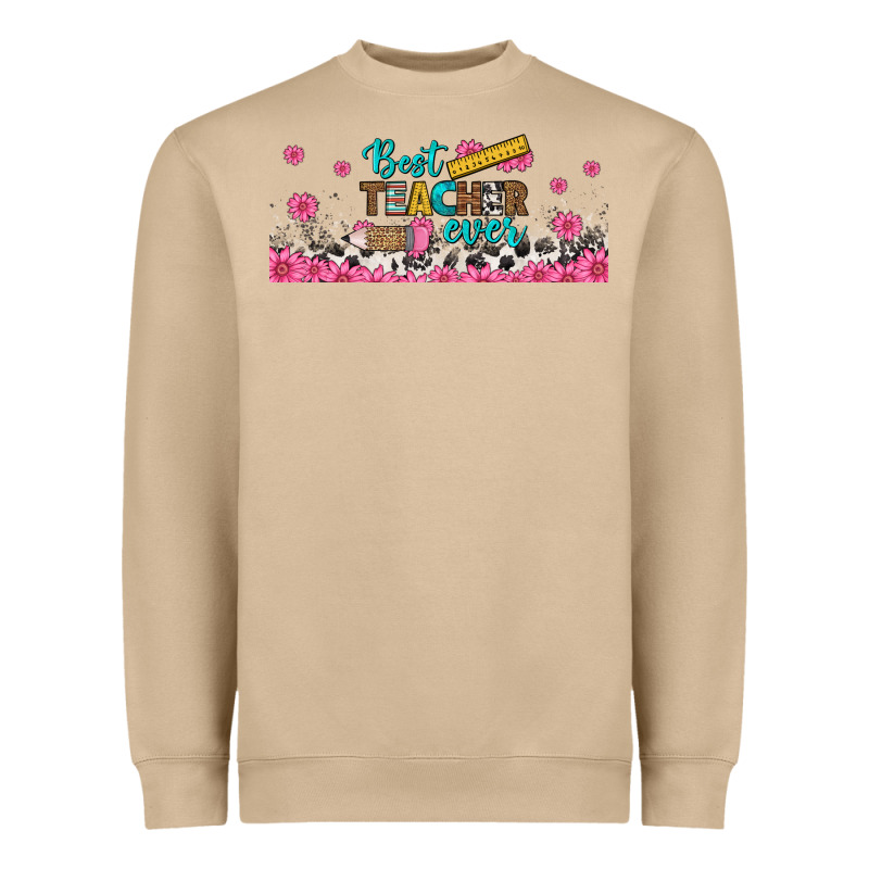 Best Teacher Ever Libbey Glass Heavyweight Sweatshirt by BundleAndBundleShop | Teevron