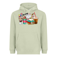 Matcha Teacher Coffee Cups Heavyweight Hoodie - Artiststas